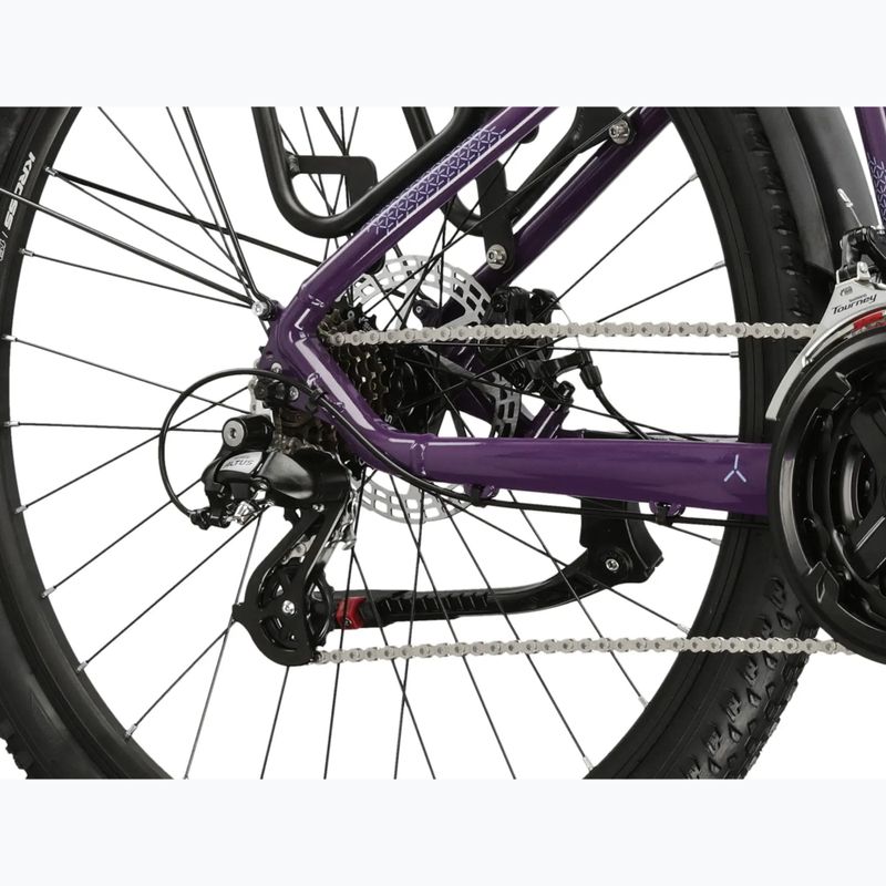 Велосипед гірський жіночий KROSS Lea 2.0 Eq W 27.5 фіолетовий/фіолетовий/глянцевий 8
