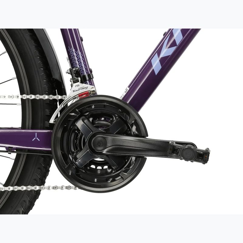 Велосипед гірський жіночий KROSS Lea 2.0 Eq W 27.5 фіолетовий/фіолетовий/глянцевий 10