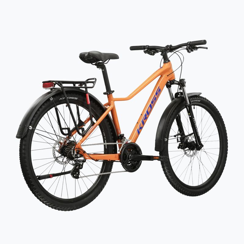 Велосипед гірський жіночий KROSS Lea 2.0 Eq W 27.5 помаранчевий/синій/глянцевий 3