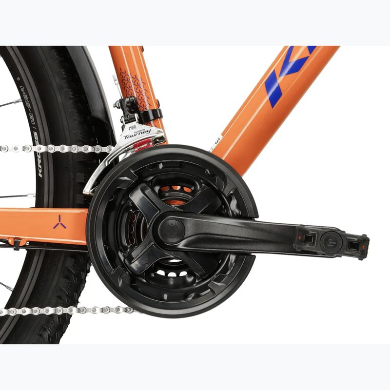 Велосипед гірський жіночий KROSS Lea 2.0 Eq W 27.5 помаранчевий/синій/глянцевий 10