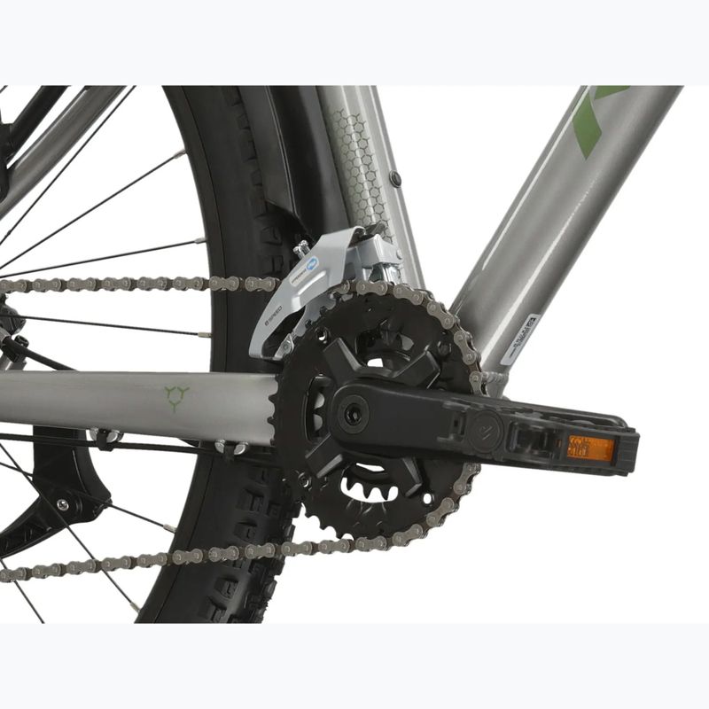 Велосипед гірський KROSS Hexagon 4.0 EQ 29" срібний/зелений/глянець 9