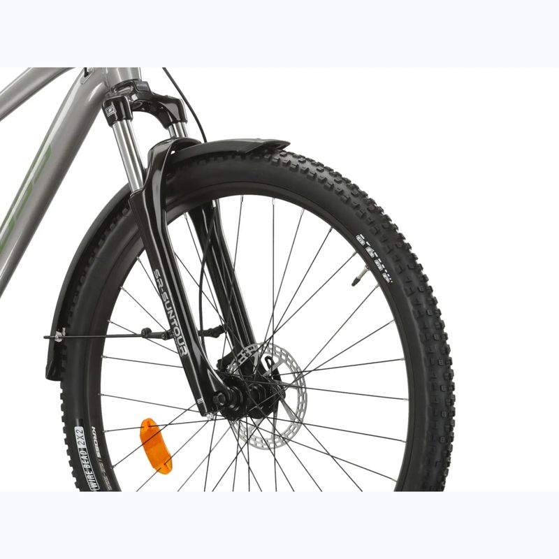 Велосипед гірський KROSS Hexagon 4.0 EQ 27,5" срібний/зелений/глянець 5