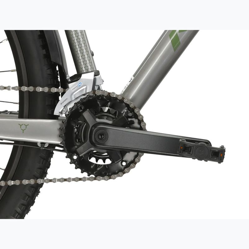 Велосипед гірський KROSS Hexagon 4.0 EQ 27,5" срібний/зелений/глянець 10