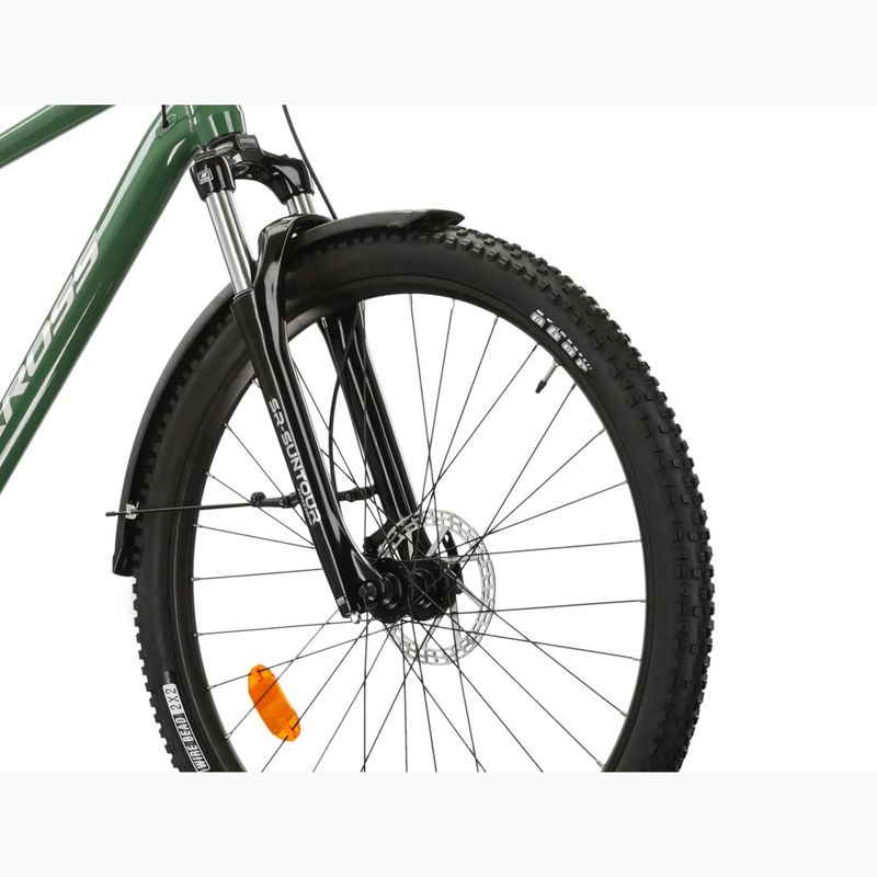 Велосипед гірський KROSS Hexagon 4.0 EQ 27,5" зелений/срібний/глянець 5