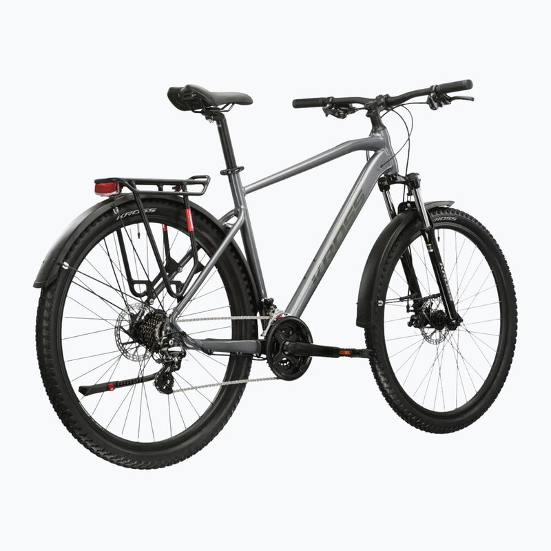 Велосипед гірський KROSS Hexagon 2.0 EQ 27,5" сірий/темно-сірий/глянець 3