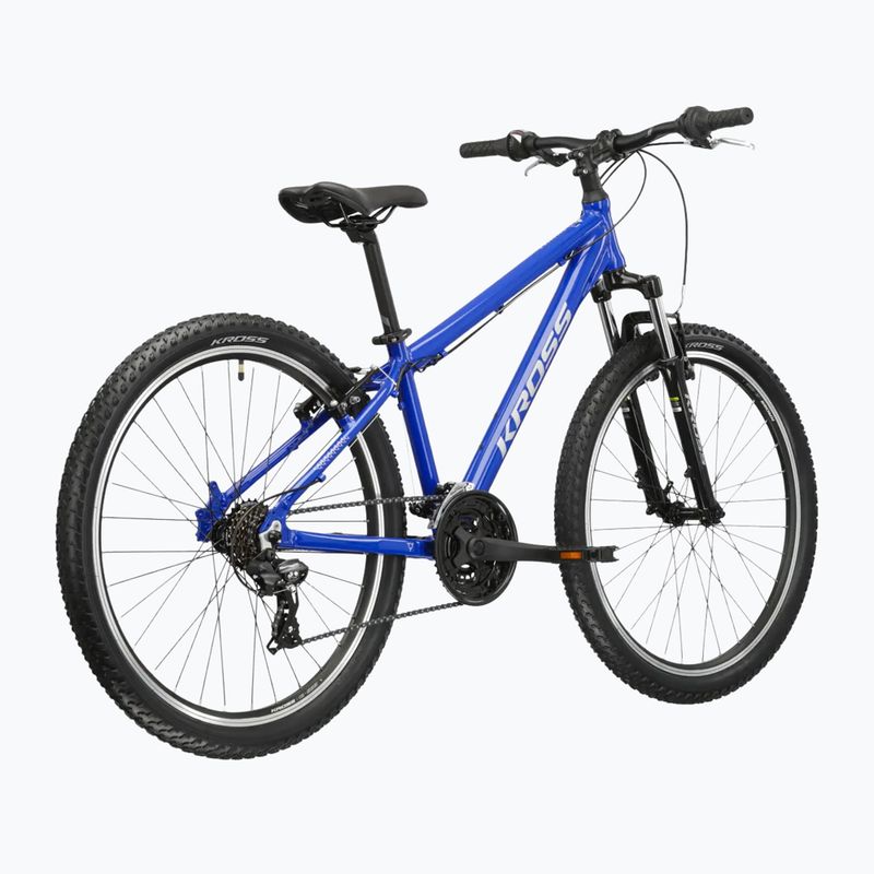 Велосипед гірський KROSS Hexagon 1.0 26" блакитний/срібний/глянцевий 3
