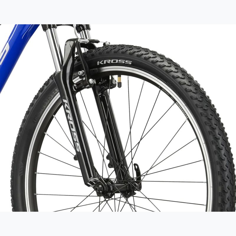 Велосипед гірський KROSS Hexagon 1.0 26" блакитний/срібний/глянцевий 6