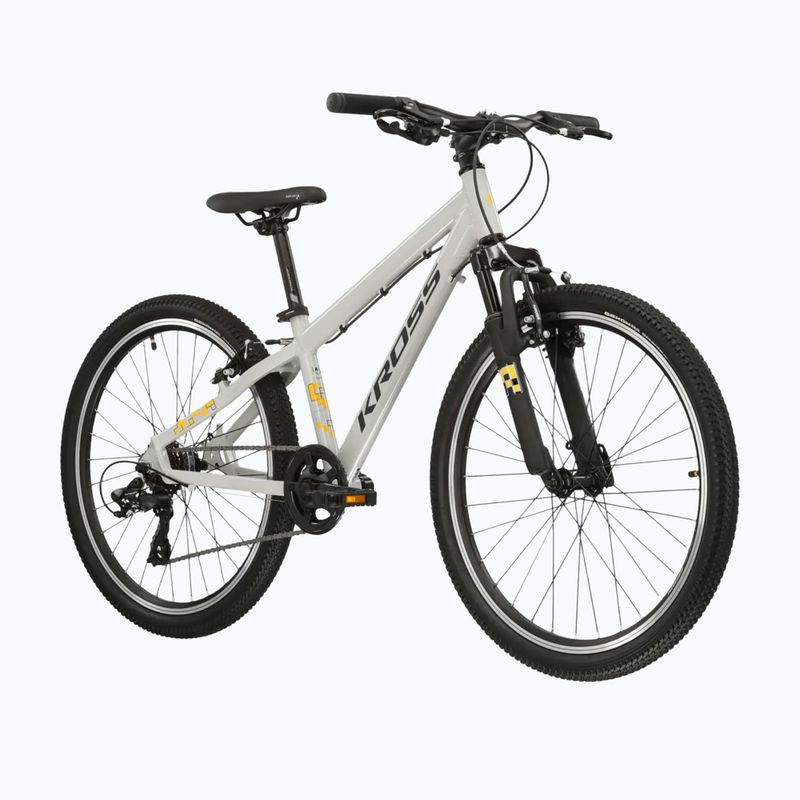 Велосипед дитячий KROSS Dust Jr 1.0 сірий/чорний/глянцевий 2