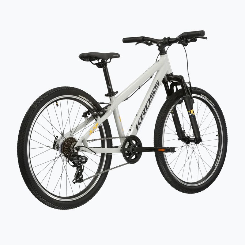 Велосипед дитячий KROSS Dust Jr 1.0 сірий/чорний/глянцевий 3