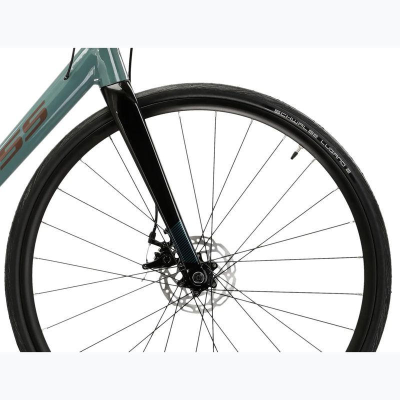 Велосипед шосейний KROSS Vento 4.0 зелений/бордовий/глянцевий 8