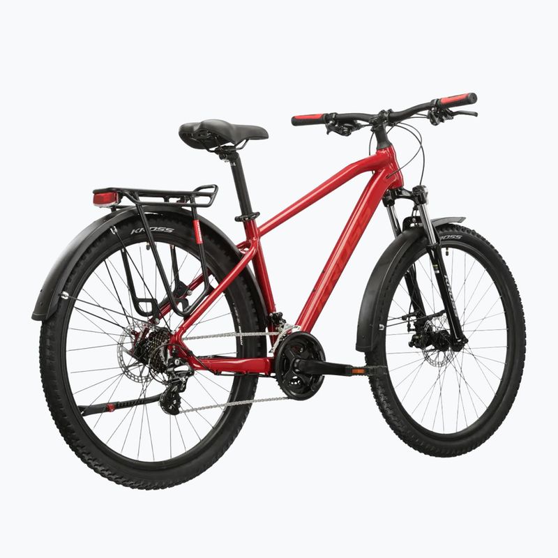 Велосипед гірський KROSS Hexagon 2.0 EQ 27,5" червоний/бордовий/глянець 3