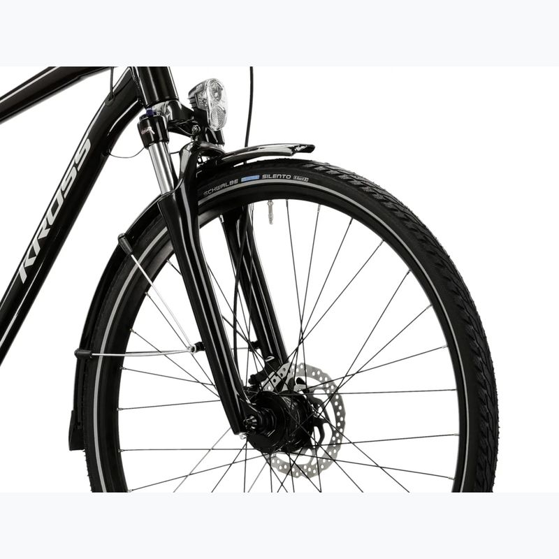 Велосипед трекінговий чоловічий KROSS Trans 7.0 Bg чорний/сірий/глянцевий 5
