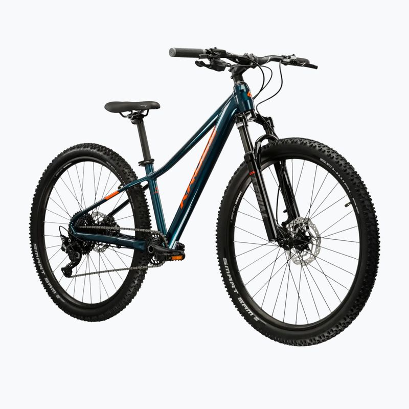 Велосипед підлітковий KROSS Level Jr 5.0 бірюзовий/помаранчевий/глянець 2