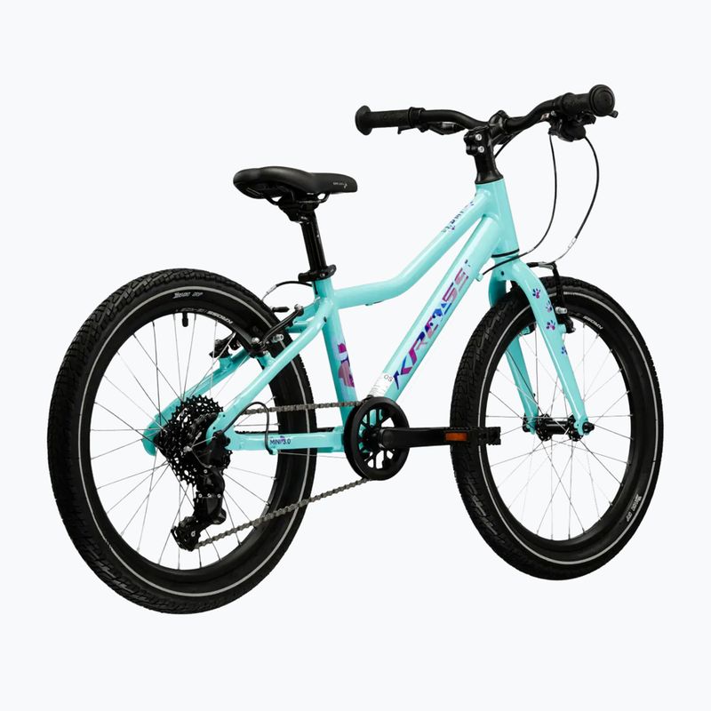 Велосипед дитячий KROSS Lea Mini 3.0 W бірюзовий/фіолетовий/глянцевий 3