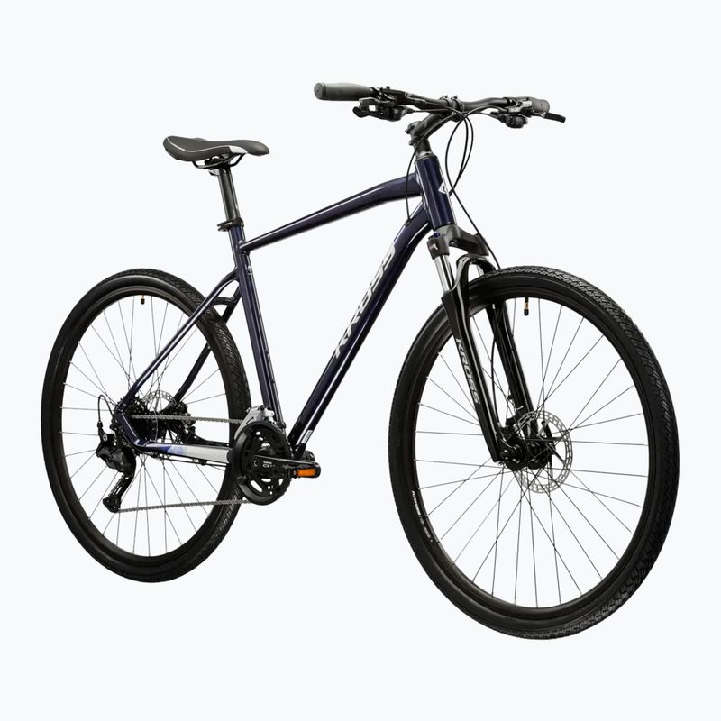 Велосипед кросовий KROSS Evado 5.0 синій/срібний/глянець 2