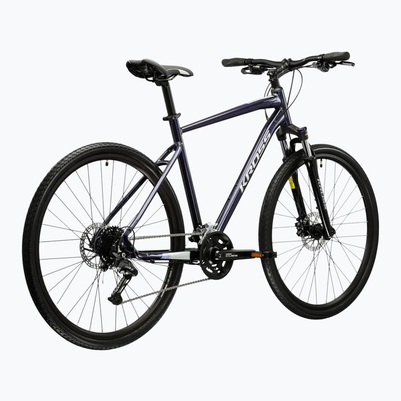Велосипед кросовий KROSS Evado 5.0 синій/срібний/глянець 3