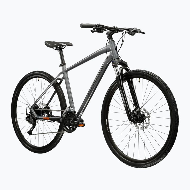 Велосипед кросовий KROSS Evado 5.0 сірий/чорний/глянець 2