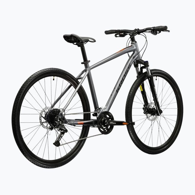 Велосипед кросовий KROSS Evado 5.0 сірий/чорний/глянець 3