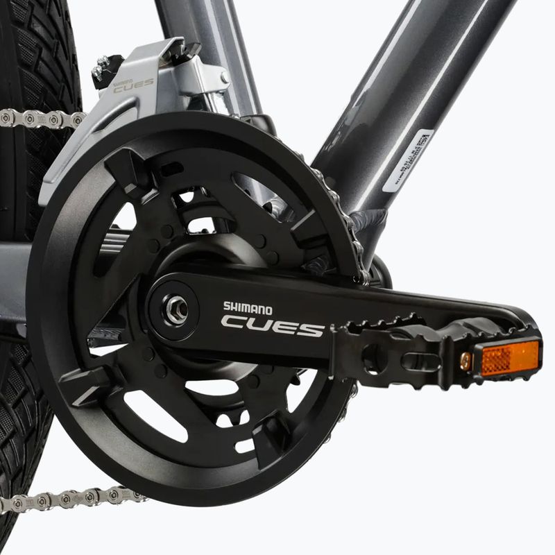 Велосипед кросовий жіночий KROSS Evado 5.0 W сірий/блакитний/глянець 9