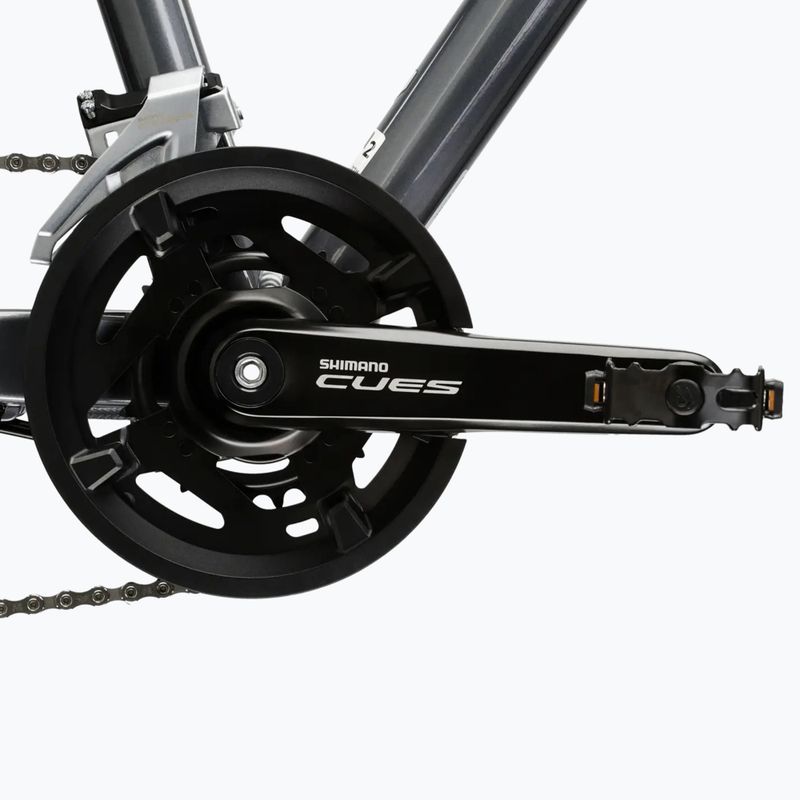 Велосипед кросовий жіночий KROSS Evado 5.0 W сірий/блакитний/глянець 10