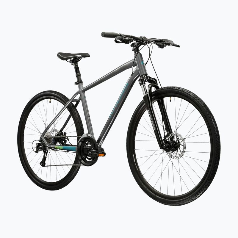 Велосипед кросовий KROSS Evado 3.0 сірий/морський/глянець 2