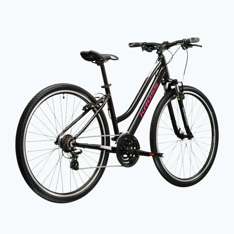 Велосипед кросовий жіночий KROSS Evado 2.0 W чорний/рожевий/глянець 3