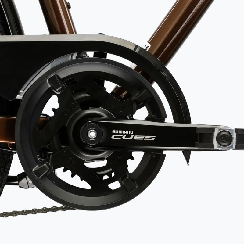 Велосипед трекінговий чоловічий KROSS Trans 5.0 коричневий/срібний/глянцевий 10