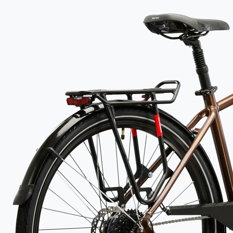 Велосипед трекінговий чоловічий KROSS Trans 5.0 коричневий/срібний/глянцевий 11