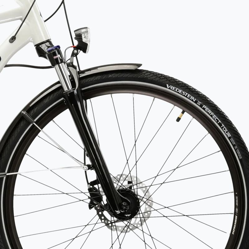 Велосипед трекінговий чоловічий KROSS Trans 5.0 сірий/синій/глянцевий 6