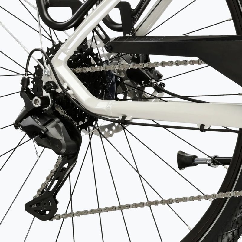 Велосипед трекінговий чоловічий KROSS Trans 5.0 сірий/синій/глянцевий 8