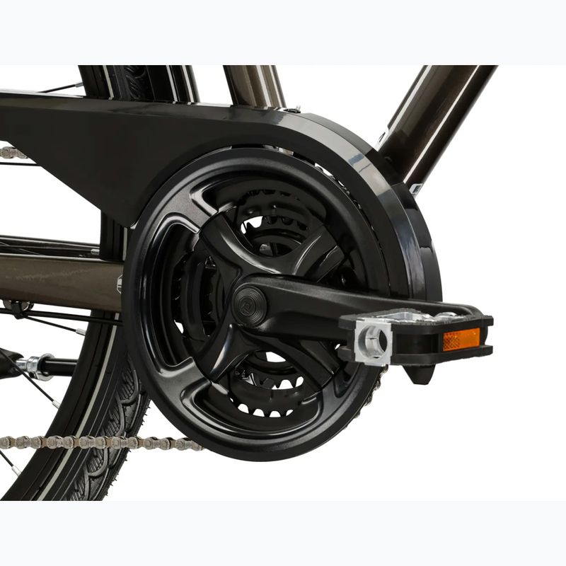 Велосипед трекінговий чоловічий KROSS Trans 4.0 коричневий/срібний/глянцевий 9