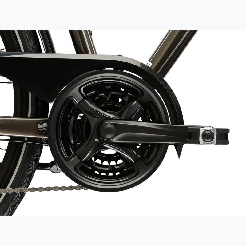 Велосипед трекінговий чоловічий KROSS Trans 4.0 коричневий/срібний/глянцевий 10