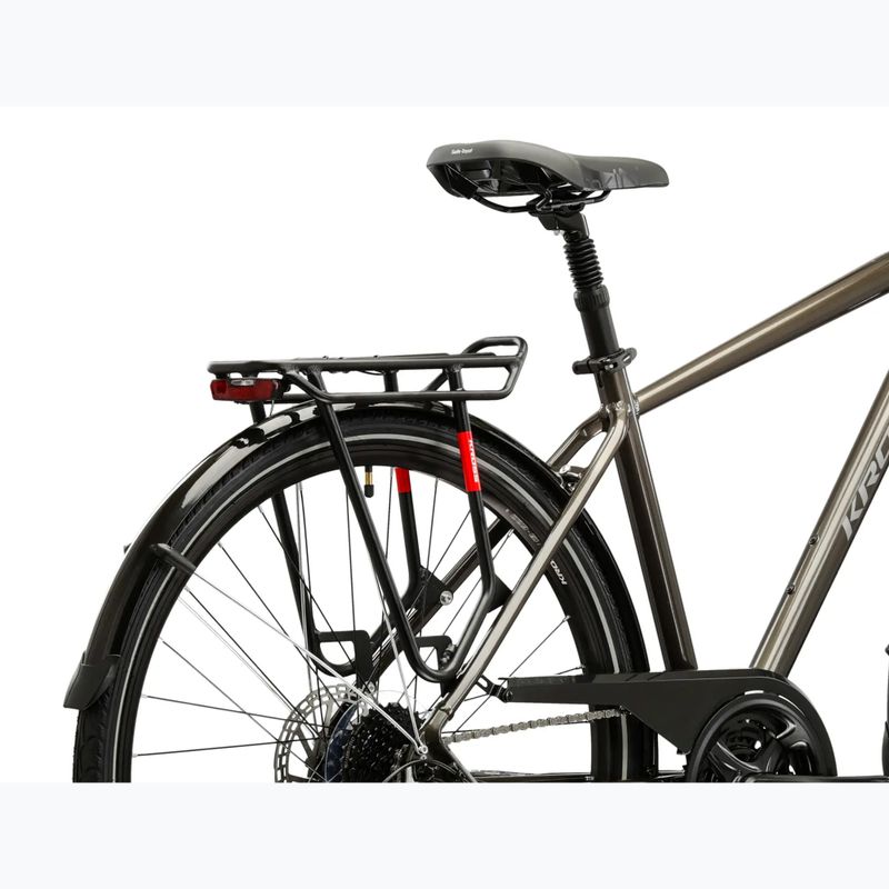 Велосипед трекінговий чоловічий KROSS Trans 4.0 коричневий/срібний/глянцевий 11