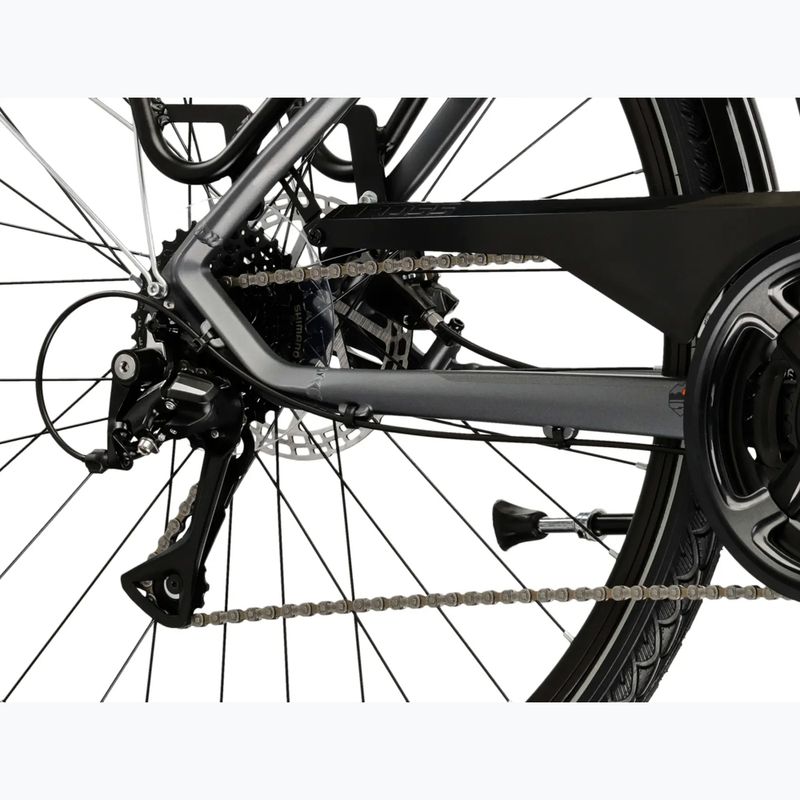 Велосипед трекінговий чоловічий KROSS Trans 4.0 сірий/чорний/матовий 8