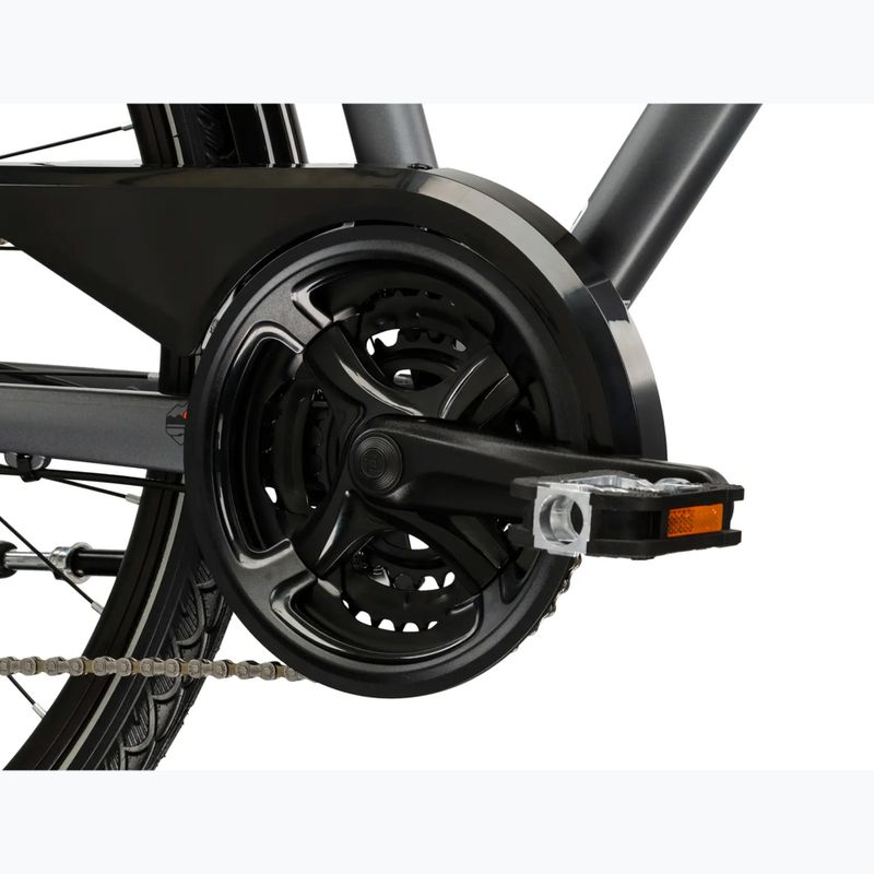 Велосипед трекінговий чоловічий KROSS Trans 4.0 сірий/чорний/матовий 9