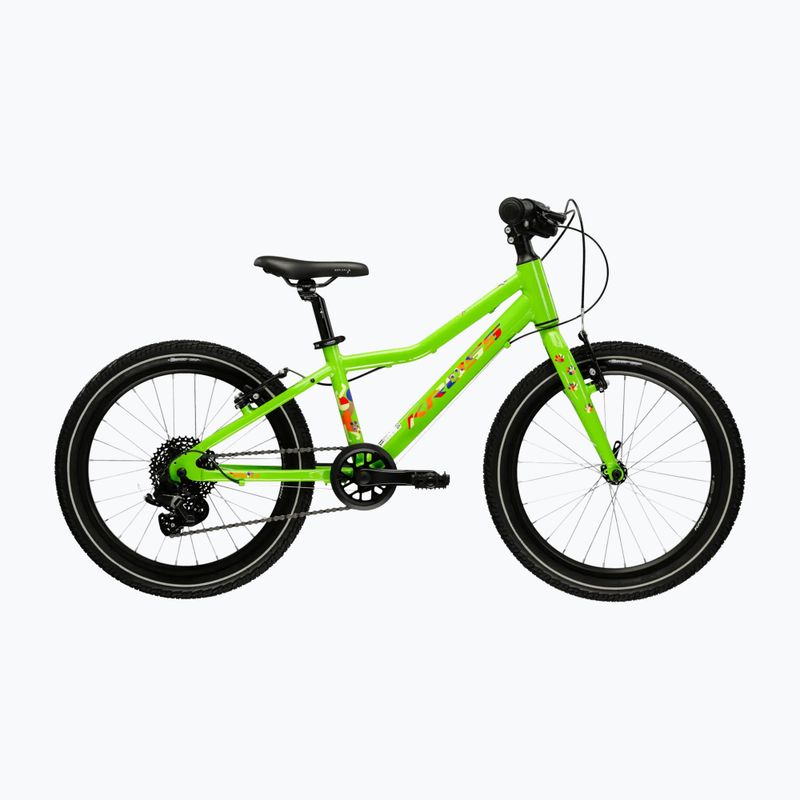 Велосипед дитячий KROSS Level Mini 3.0 зелений/помаранчевий/глянцевий