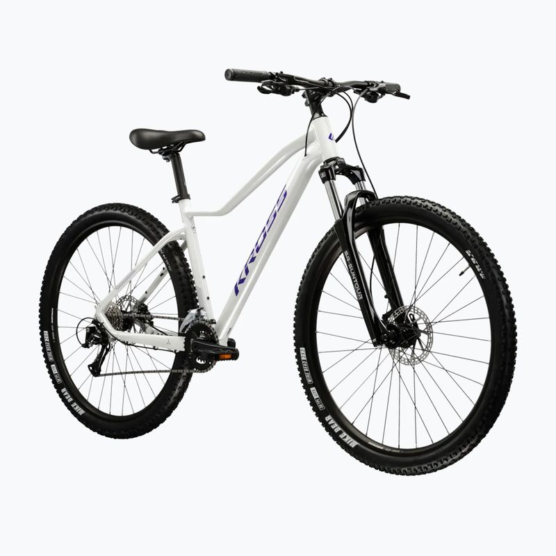 Велосипед гірський жіночий KROSS Lea 4.0 W 27.5 перловий/фіолетовий/глянець 2