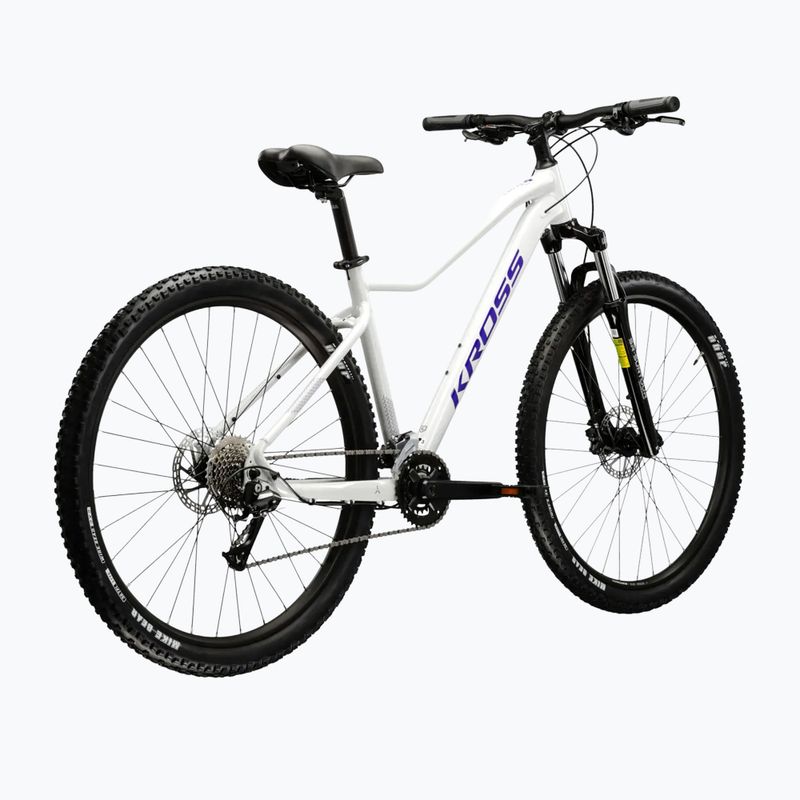 Велосипед гірський жіночий KROSS Lea 4.0 W 27.5 перловий/фіолетовий/глянець 3