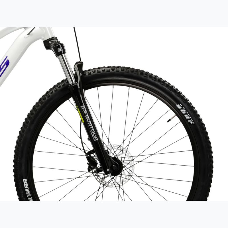 Велосипед гірський жіночий KROSS Lea 4.0 W 27.5 перловий/фіолетовий/глянець 6