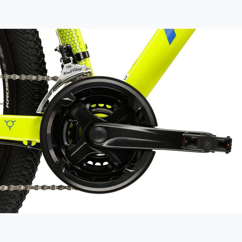Велосипед гірський KROSS Hexagon 2.0 27,5" лаймовий/блакитний/глянець 10