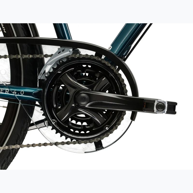 Велосипед трекінговий KROSS Explorer 4.0 бірюзовий/срібний/глянцевий 10