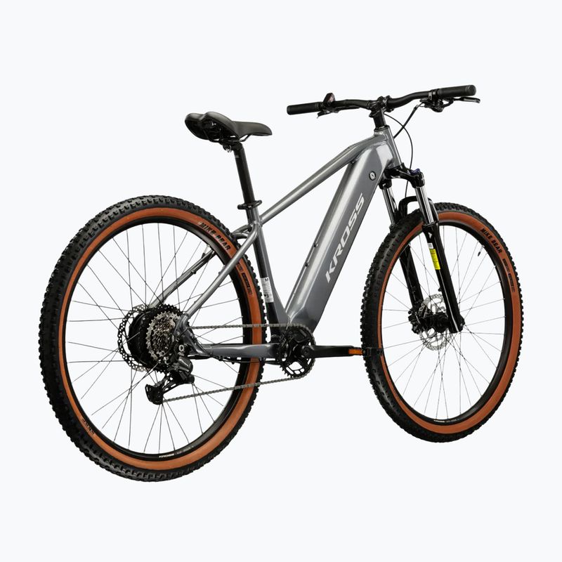 Велосипед електричний KROSS Hexagon Boost 1.0 522Wh сірий/сірий/глянцевий 3