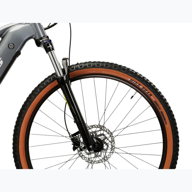 Велосипед електричний KROSS Hexagon Boost 1.0 522Wh сірий/сірий/глянцевий 6