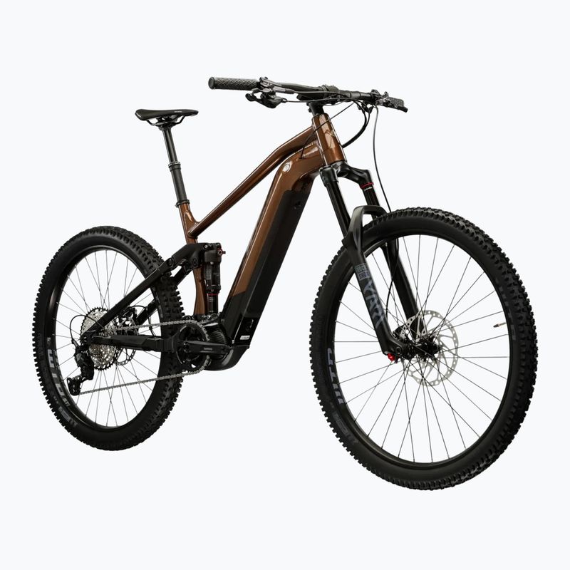 Велосипед електричний чоловічий KROSS Grist Boost 3.0 el. 630 Wh коричневий/чорний/глянець 2