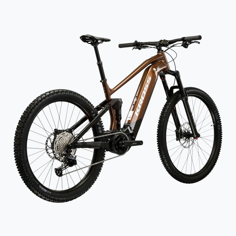 Велосипед електричний чоловічий KROSS Grist Boost 3.0 el. 630 Wh коричневий/чорний/глянець 3