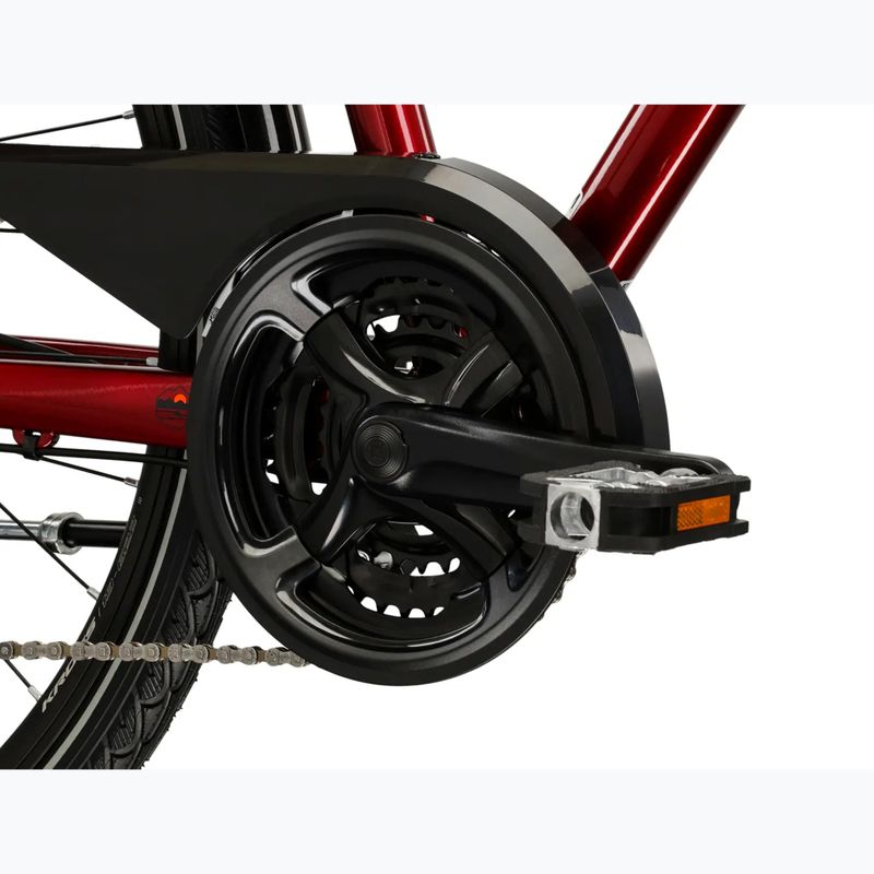 Велосипед трекінговий чоловічий KROSS Trans 4.0 рубіновий/чорний/глянцевий 9