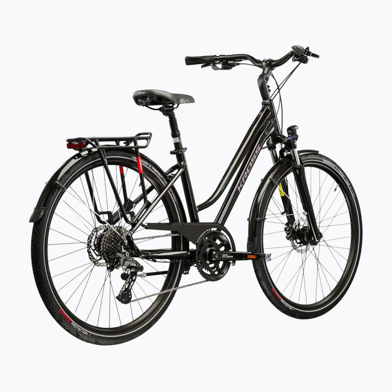 Велосипед трекінговий жіночий KROSS Trans 7.0 W чорний/рожевий/глянцевий 3