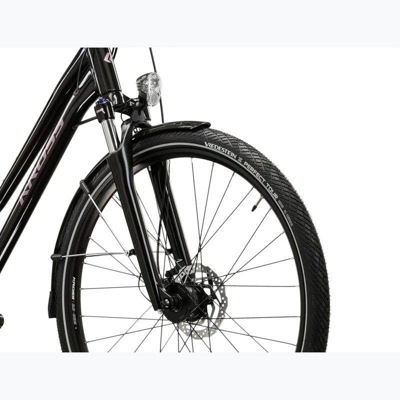 Велосипед трекінговий жіночий KROSS Trans 7.0 W чорний/рожевий/глянцевий 5