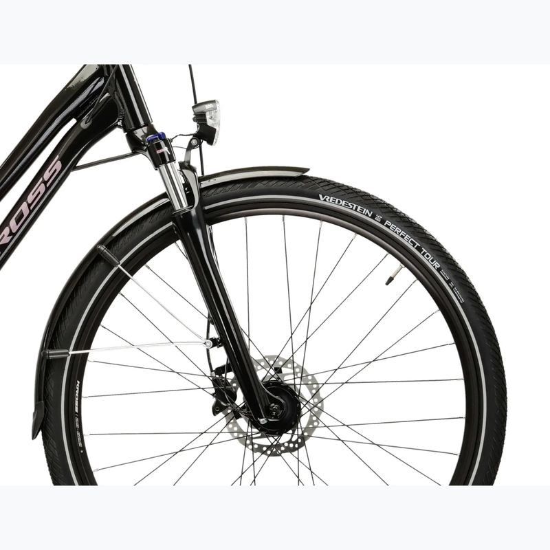 Велосипед трекінговий жіночий KROSS Trans 7.0 W чорний/рожевий/глянцевий 6