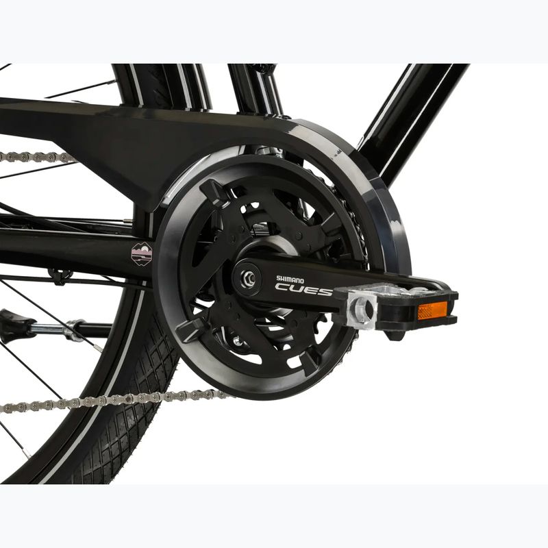 Велосипед трекінговий жіночий KROSS Trans 7.0 W чорний/рожевий/глянцевий 9